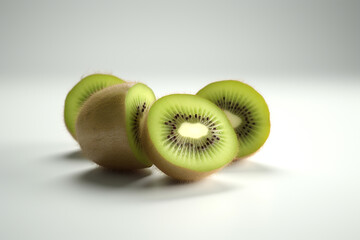 kiwi fruit isolated on white background