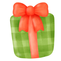 A Cute and Playful Gift Box with Bow: A Fun and Festive Addition to Any Christmas Tree