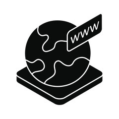 Globe Icon, vector stock illustration.