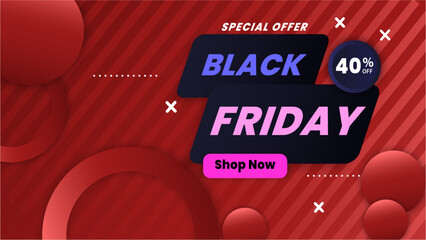 black friday sale abstract polygonal background banner design