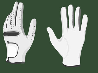 Gloves golf sport illustration 