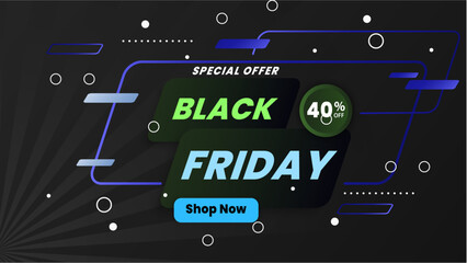 black friday sale abstract polygonal background banner design
