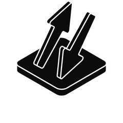 Data Network Icon, vector stock illustration.