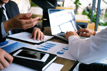 Business People Meeting Design Ideas professional investor working new start up project. Concept. business planning in office