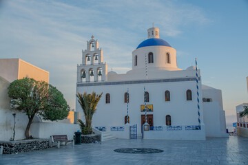 Obraz premium views of the village of Oia in Santorini