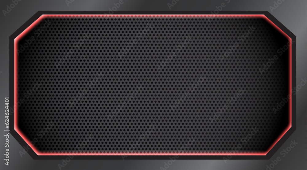 Poster abstract computer technology background with hexagon tech.vector illustration