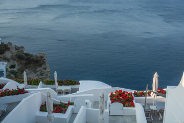 Fototapeta premium views of the village of Oia in Santorini