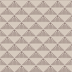  Japanese Triangle Line Diamond Vector Seamless Pattern