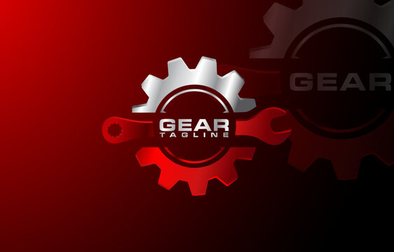 Premium Vector  Logo gear tape business
