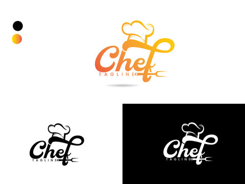 Chef logo design. Chef master logo. Cook. Hotel. Restaurant. Food cooking. Business. Finance. Creative chef. Modern. Premium template