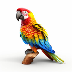  Colorful 3D Parrot created by Generative AI
