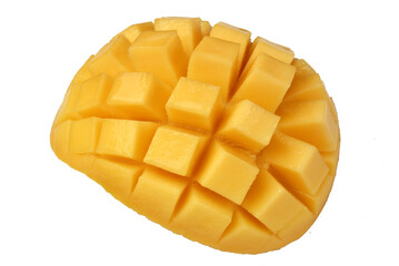 Close-up of mango against white background