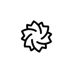 maple leaf icon line