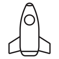 rocket icon vector