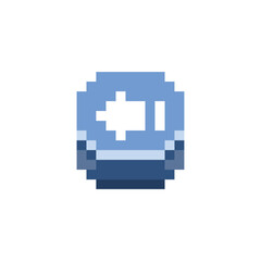 this is button icon in pixel art with simple color and white background this item good for presentations,stickers, icons, t shirt design,game asset,logo and your project.