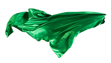 Green cloth flutters