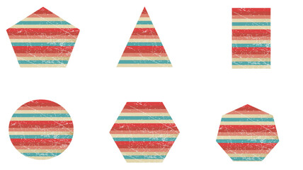 Obraz premium geometric shape in style of 70s.Classic Vintage Retro Rays Background.Abstract retro,Sunbeam,geometric pattern, Funky Hippie,Classic Vintage Retro Rays Background.