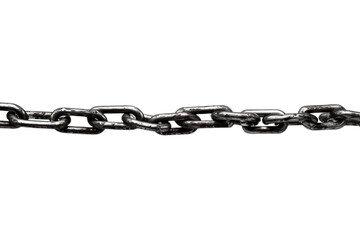 Stretched Chain on Transparent Background. AI