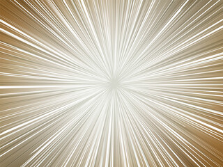強烈に空に輝く太陽光線イメージの集中線背景素材_グレー