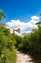 View of the Rasnov Fortress. Transylvania, Romania