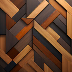colorful geometric wooden design 