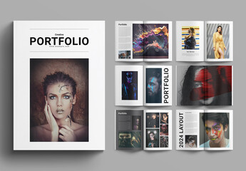 Portfolio Magazine Template Brochure Layout