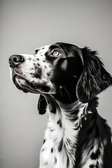 Cute Dog, Black and White