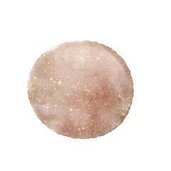 Copper Abstract Watercolor Art Illustration