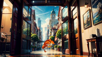 Naklejka premium Generative AI