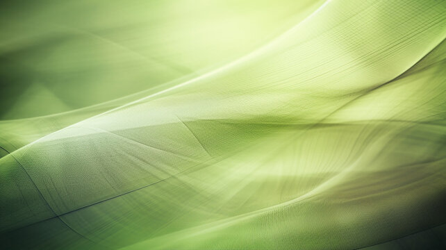 abstract green line background. Generative AI © kichigin19