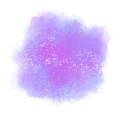 Abstract Purple Watercolor Art Illustration © Moko22