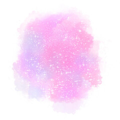 Pink Abstract Watercolor Art Illustration