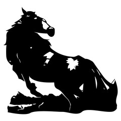 the horse vector illustration design