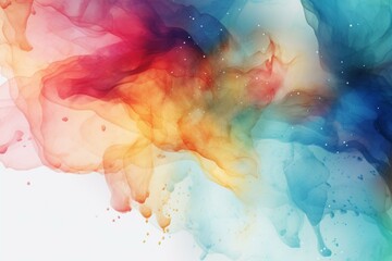 Gorgeous watercolor background with spots and fades- a beautiful abstract design. Generative AI