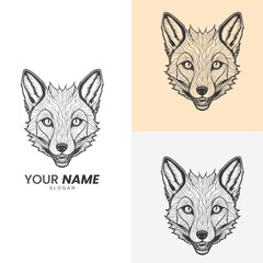 Fox Head Vector Logo Design