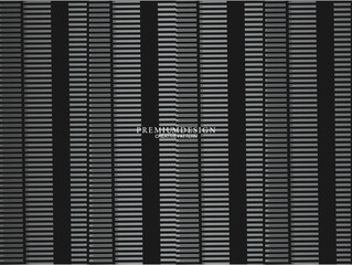 Black abstract background design. Modern wavy lines pattern (guilloche curves) in monochrome colors. Premium line texture for banners, business backgrounds. Dark horizontal vector template.