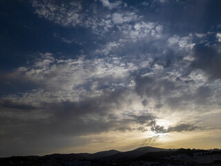 Atardecer en la montaña