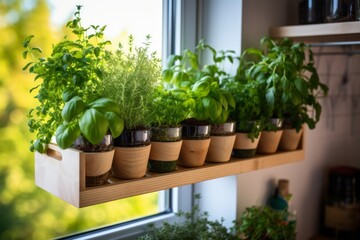 DIY Wall Mounted Herb Garden, Generative AI