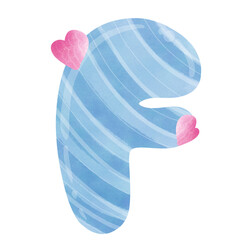 baby foot print , Alphabet tracing practice Letter F