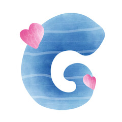 Alphabet tracing practice Letter G