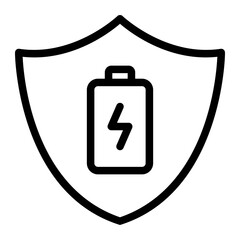 energy saving line icon