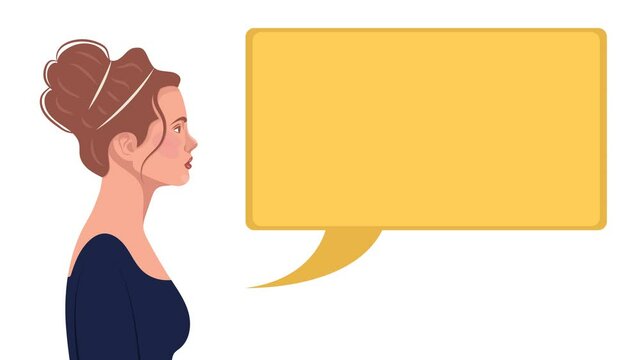 Female characters communicate and discuss news. Speech bubble. Cartoon modern flat vector illustration. Dialogue speech bubbles vector.