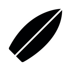 Illustration vector graphic icon of Surfing Board. Solid Style Icon. Sport Themed Icon. Vector illustration isolated on white background. Perfect for website or application design.