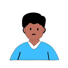 Man cartoon icon. Male avatar person people and human theme. Isolated design. Vector illustration Man cartoon icon. Male avatar person people and human theme. Isolated design. Vector illustration