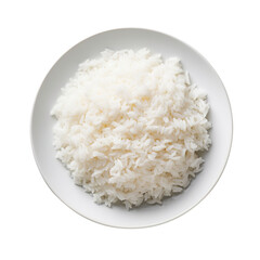 Rice on transparent background Remove png created with Generative AI, Clipping Path