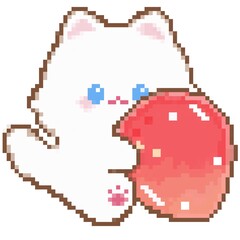 Fototapeta premium Strawberry cat