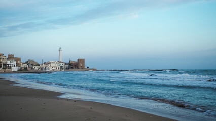 Punta Secca city near the ocean coast in Sicily Island