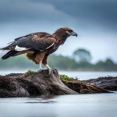 Fototapeta premium vulture on the rock