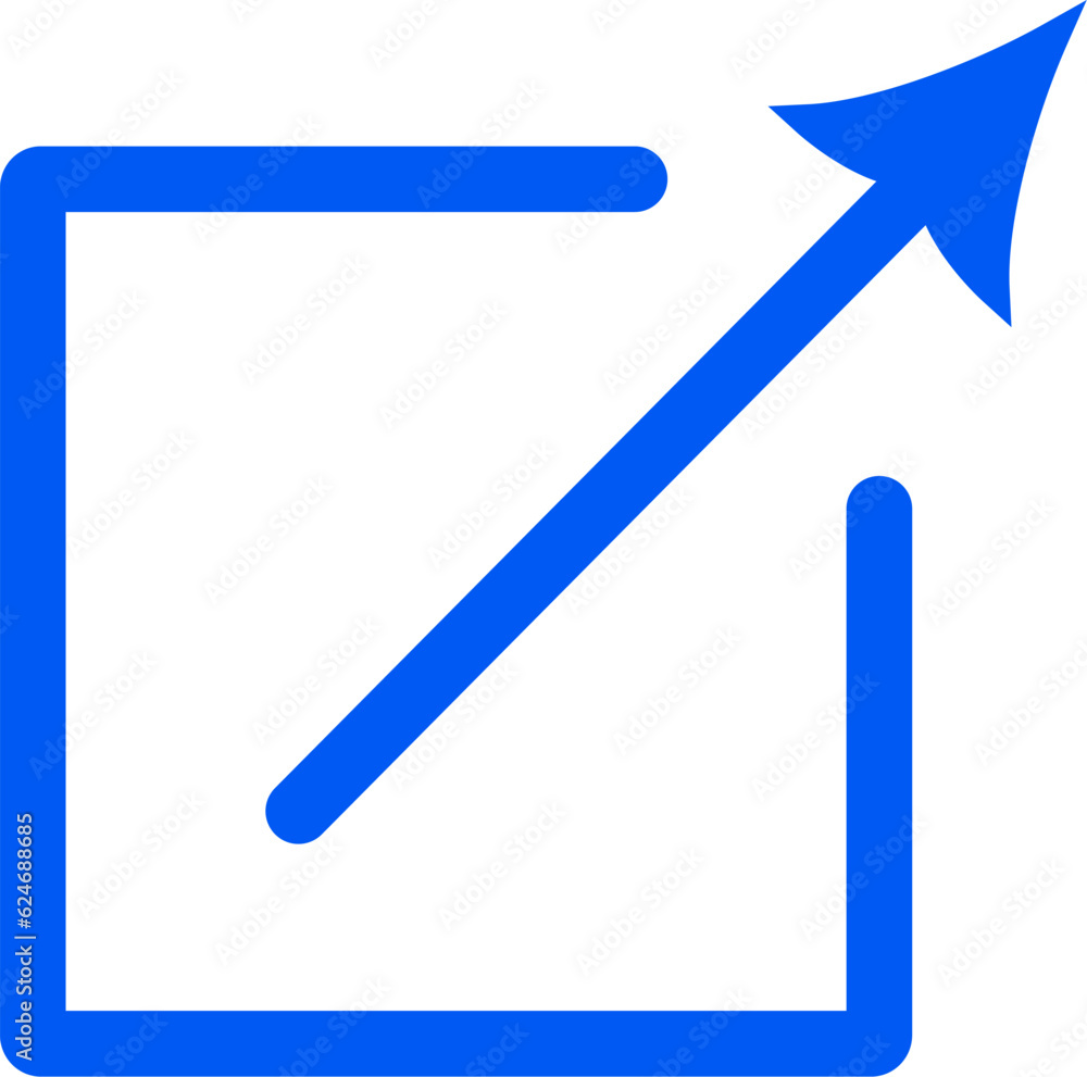 Poster external link icon. replaceable vector design.