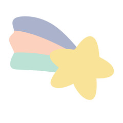 star meteor cute pastel colour